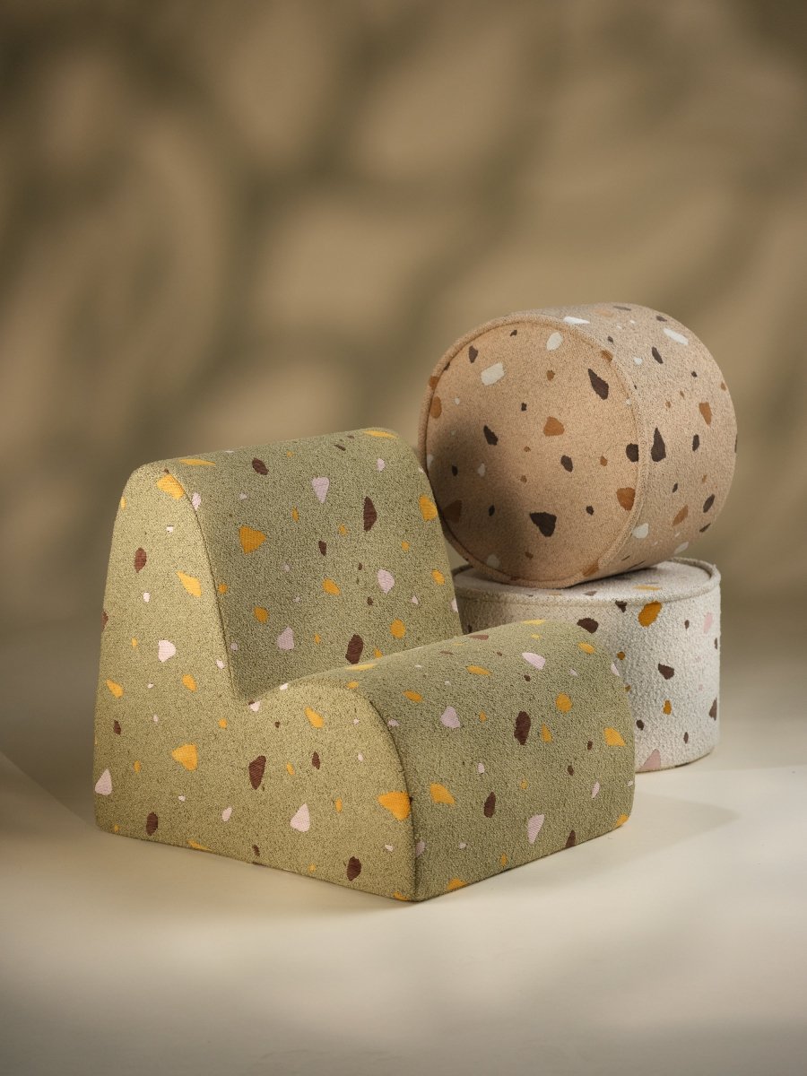 WIGIWAMA-Pouf Terrazzo - Sable