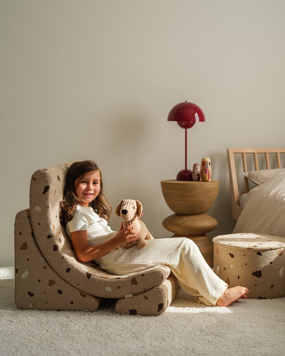 WIGIWAMA-Pouf Terrazzo - Sable