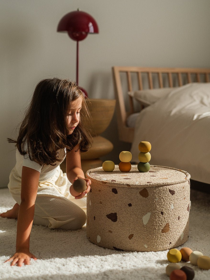 WIGIWAMA-Pouf Terrazzo - Sable