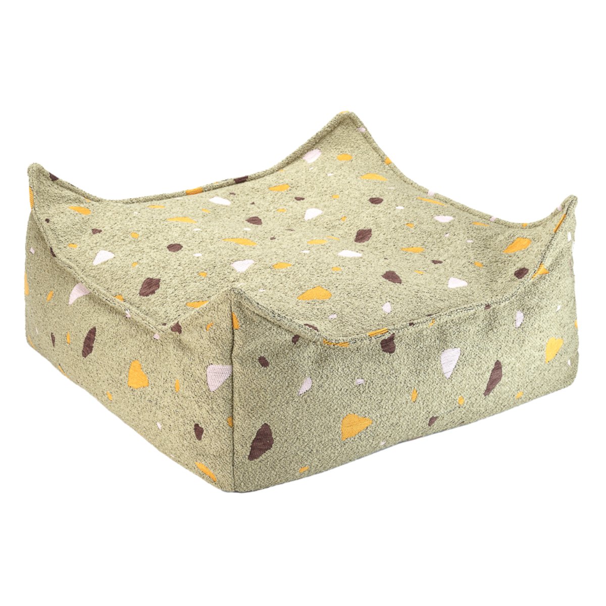 WIGIWAMA-Repose-pieds Carré Terrazzo - Mousse