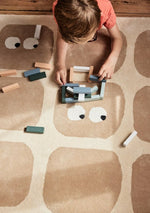 BLEUU-STUDIO-Tapis Enfant Bidules Beige 120 x 170 Cm