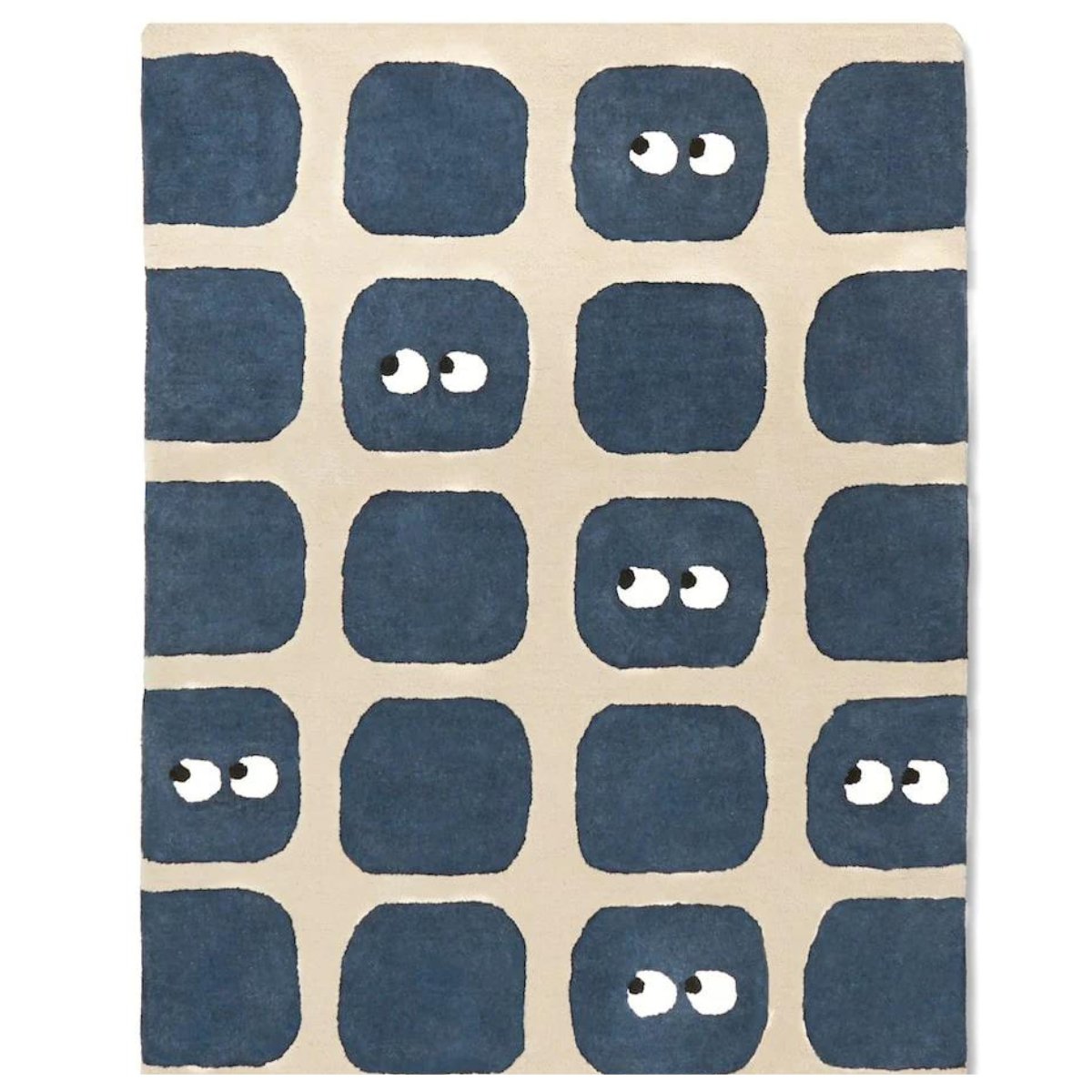 BLEUU-STUDIO-Tapis Enfant Bidules Marine 120 x 170 Cm