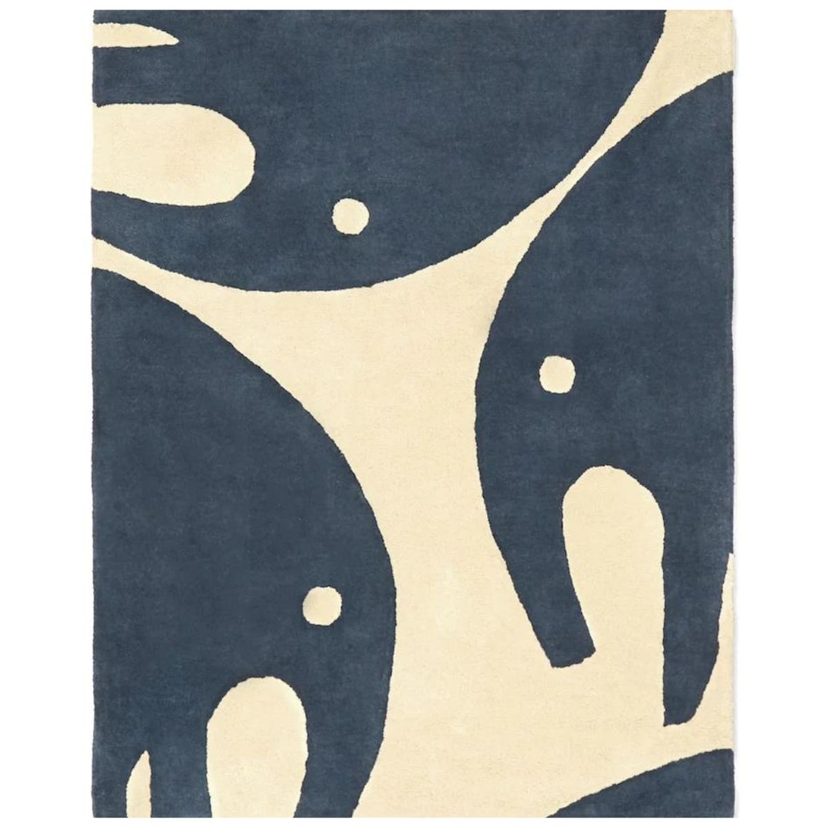 BLEUU-STUDIO-Tapis Enfant Elephant Marine 100 x 130 Cm