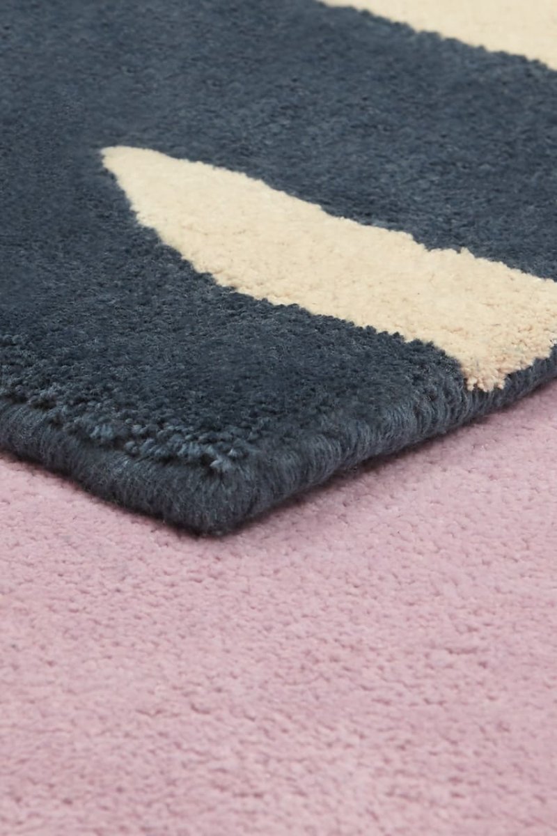 BLEUU-STUDIO-Tapis Enfant Elephant Marine 100 x 130 Cm