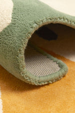 BLEUU-STUDIO-Tapis Enfant Forêt Abricot 100 x 130 Cm