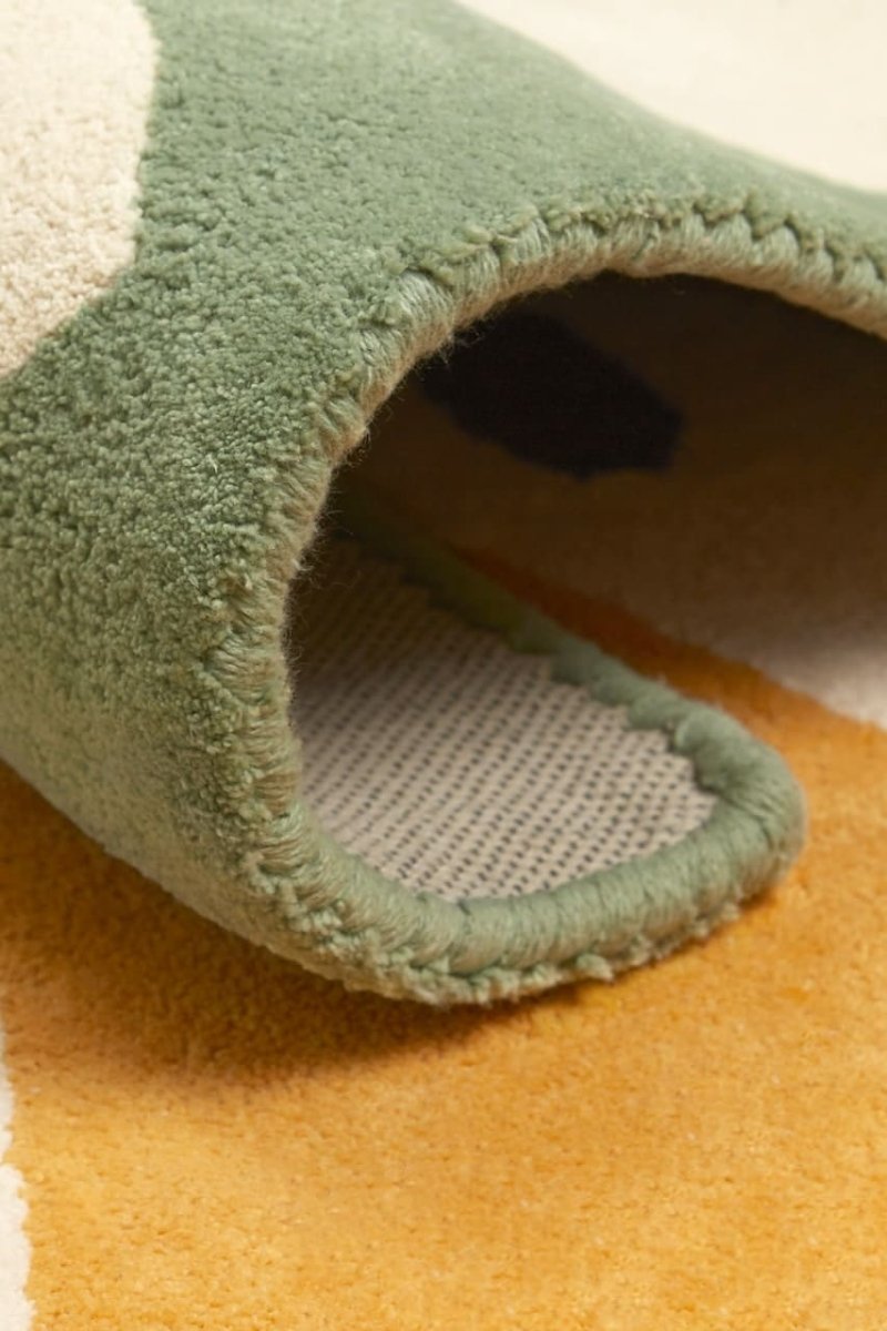 BLEUU-STUDIO-Tapis Enfant Forêt Abricot 100 x 130 Cm