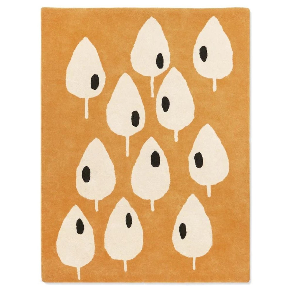 BLEUU-STUDIO-Tapis Enfant Forêt Abricot 100 x 130 Cm