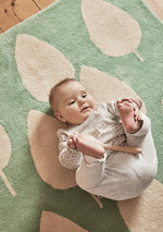 BLEUU-STUDIO-Tapis Enfant Forêt Vert 100 x 130 Cm