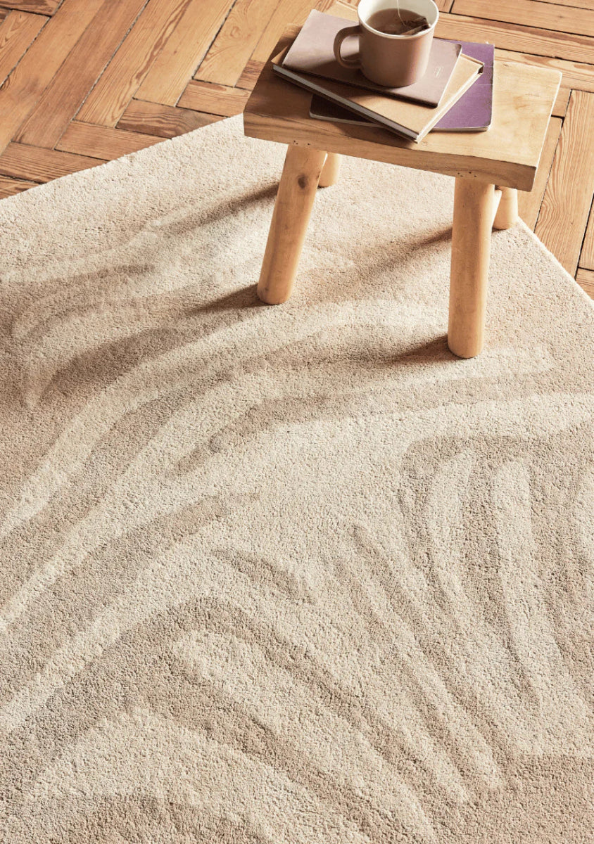 BLEUU-STUDIO-Tapis Enfant Zebre Beige 120 x 170 Cm