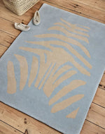 BLEUU-STUDIO-Tapis Enfant Zebre Bleu 120 x 170 Cm