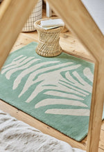 BLEUU-STUDIO-Tapis Enfant Zebre Vert 100 x 130 Cm