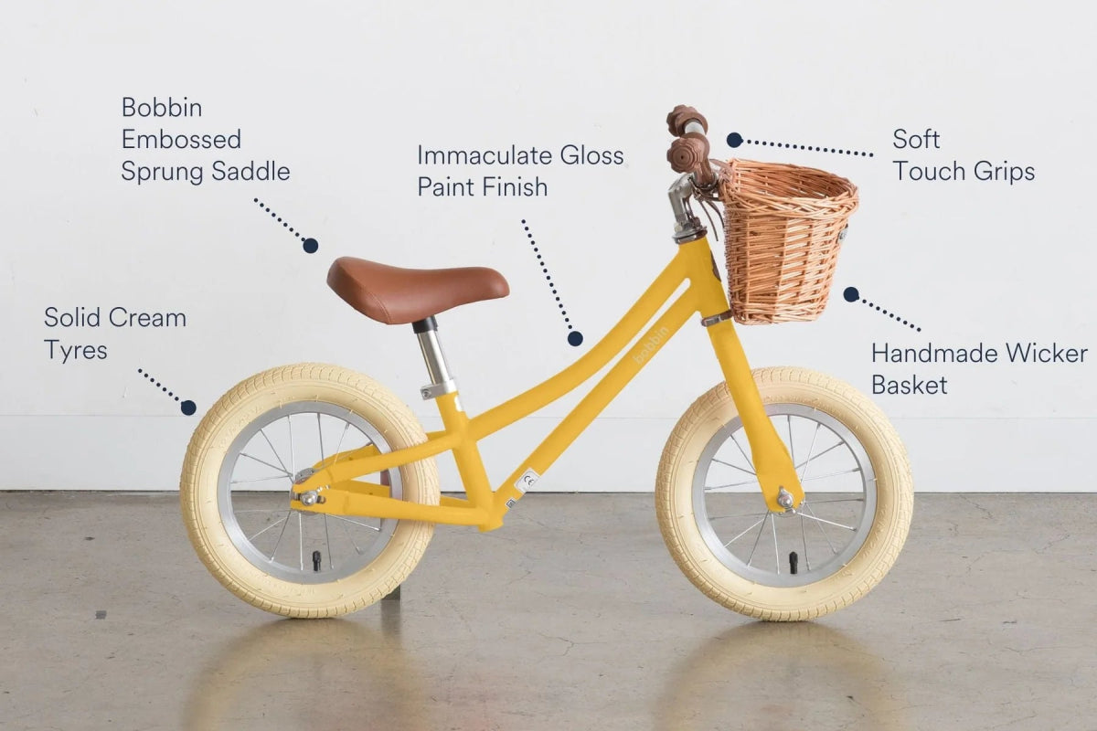 BOBBIN BIKES-Draisienne Gingersnap 12" - Jaune