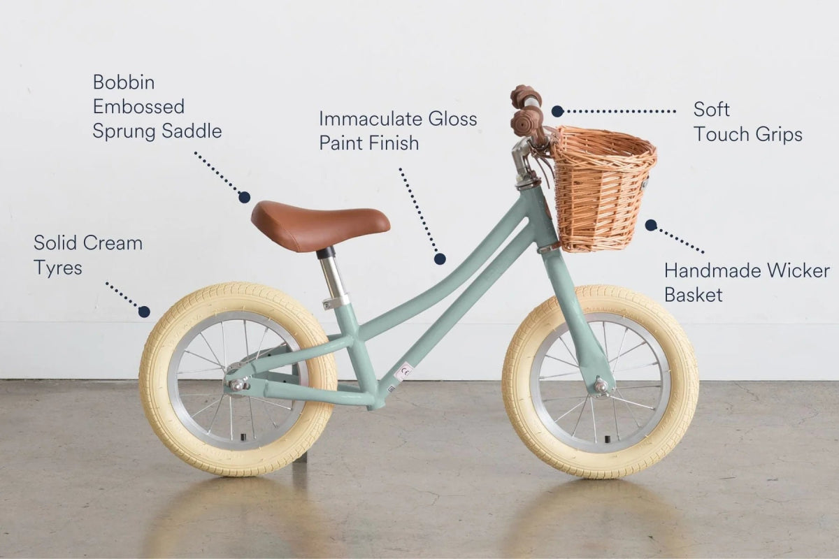 BOBBIN BIKES-Draisienne Gingersnap 12" - Vert Pâle