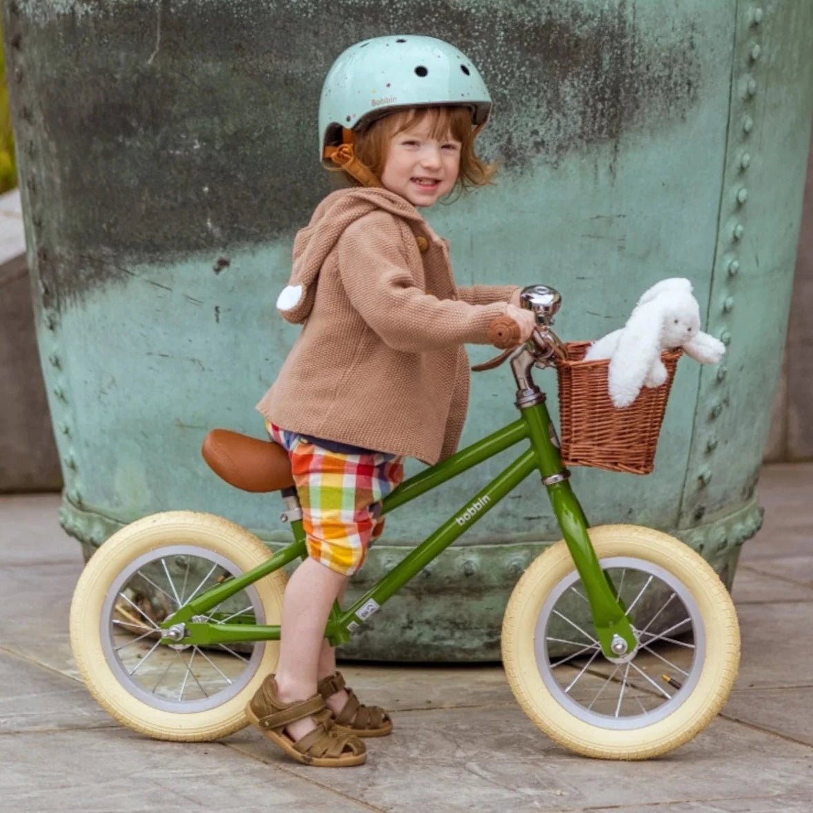 BOBBIN BIKES-Draisienne Moonbug 12" - Vert