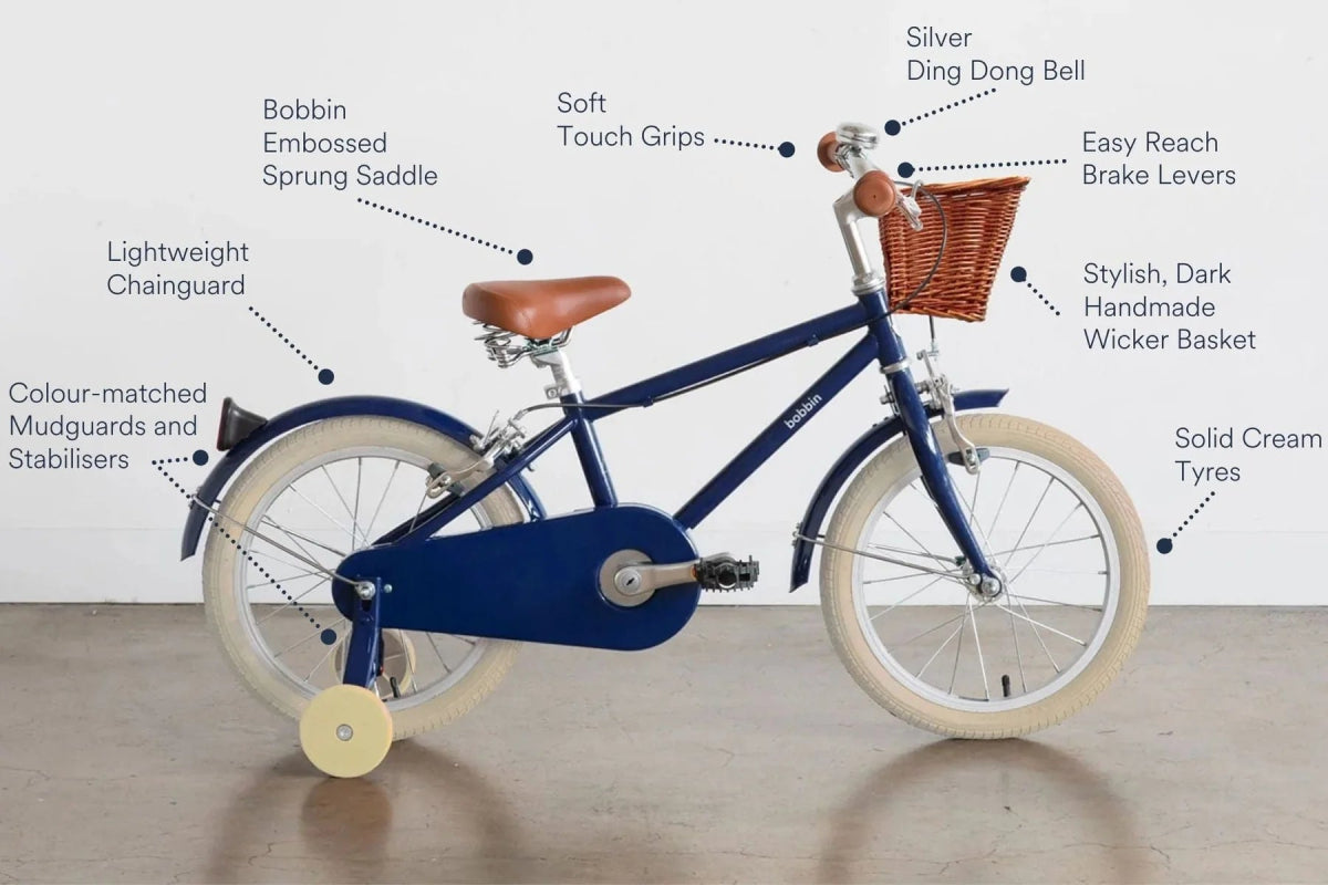 BOBBIN BIKES-Vélo Enfant Moonbug 16" - Bleu