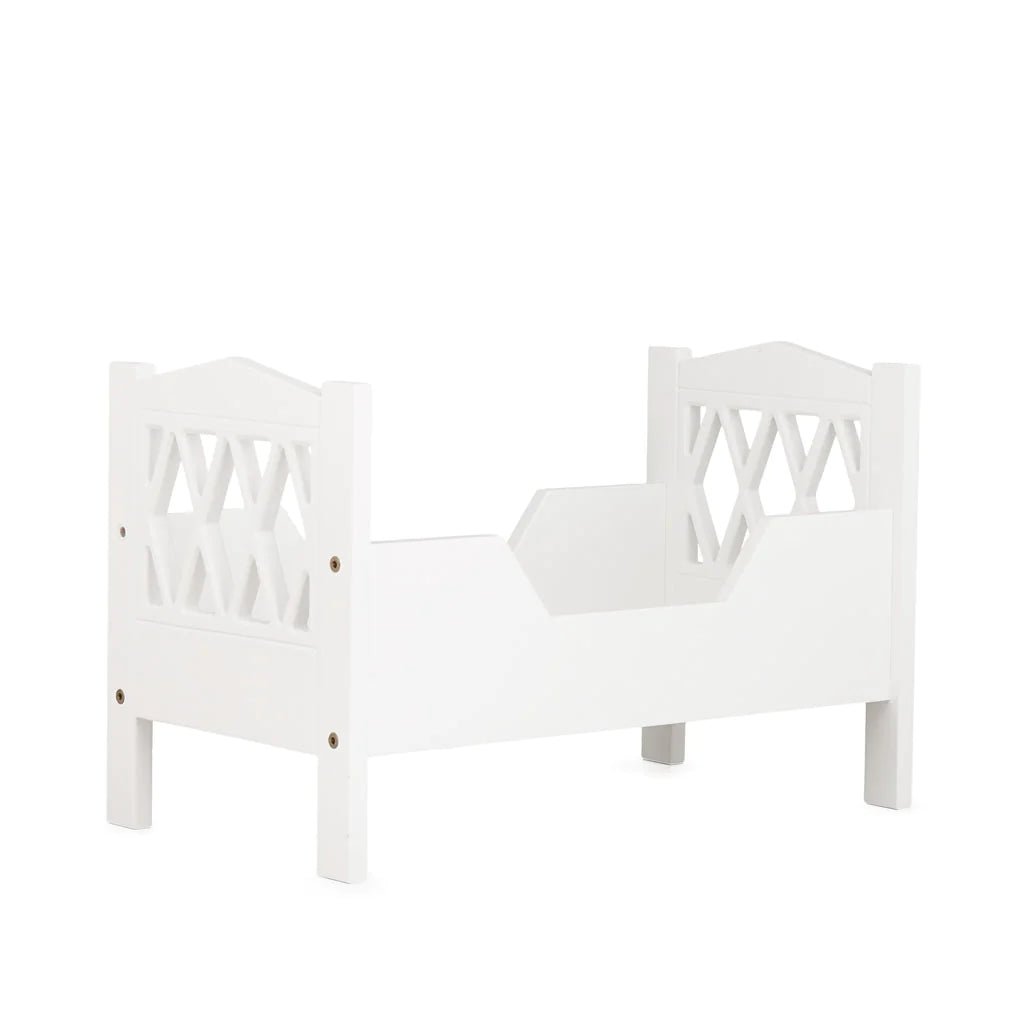 CAM CAM-Lit De Poupée en Bois Harlequin - Blanc - Nouveau modèle
