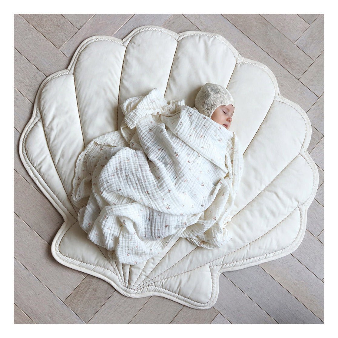 CAM CAM-Tapis De Jeu Coquillage - Blanc Cassé