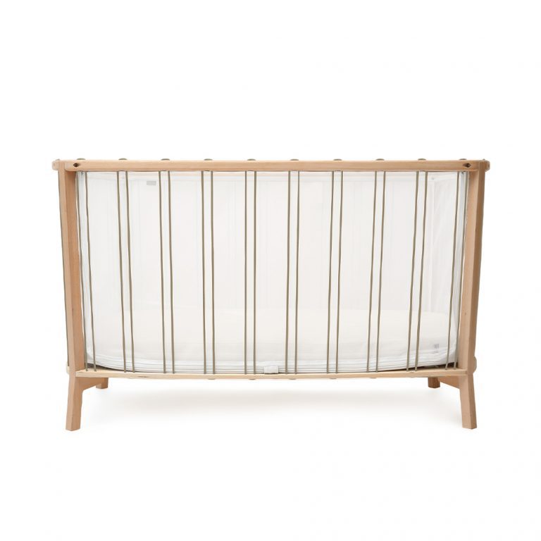 CHARLIE CRANE-Lit KIMI 120 Avec Matelas Coco Naturel + Surmatelas + Lacets Hazelnut