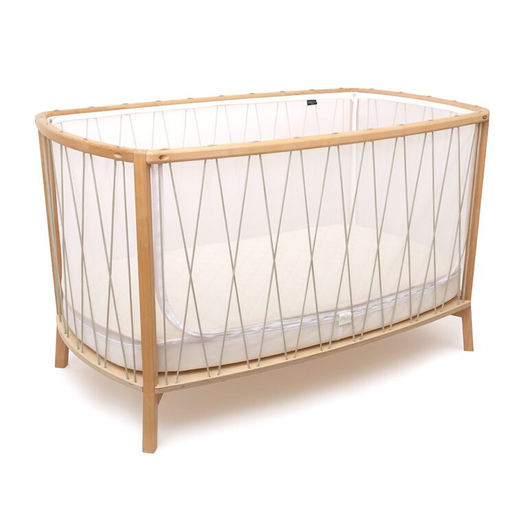 CHARLIE CRANE-Lit Kimi 120 Avec Matelas En Mousse + Surmatelas + Lacets Lichen