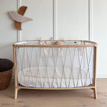 CHARLIE CRANE-Lit Kimi 120 Avec Matelas En Mousse + Surmatelas + Lacets Lichen