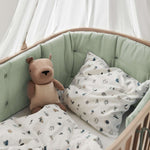 LEANDER-Lit Bébé-Junior Évolutif, Classic, Cérusé