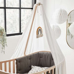 LEANDER-Lit Bébé-Junior Évolutif, Classic, Cérusé