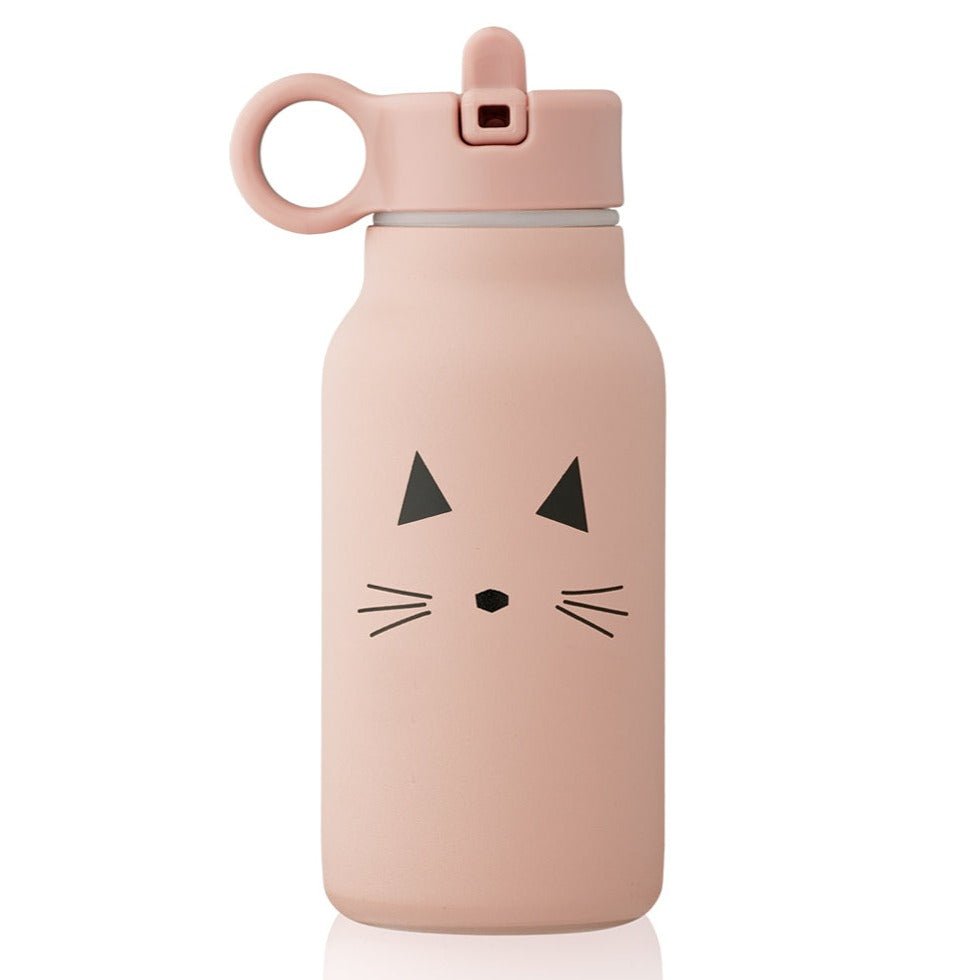 LIEWOOD-Gourde En Acier Inoxydable Falk 250 Ml - Cat Rose
