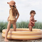 LIEWOOD-Piscine Gonflable Leonore - Rayure Caramel Doré