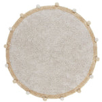 LORENA CANALS-Tapis Lavable Bubbly Naturel - Miel Ø 120 cm