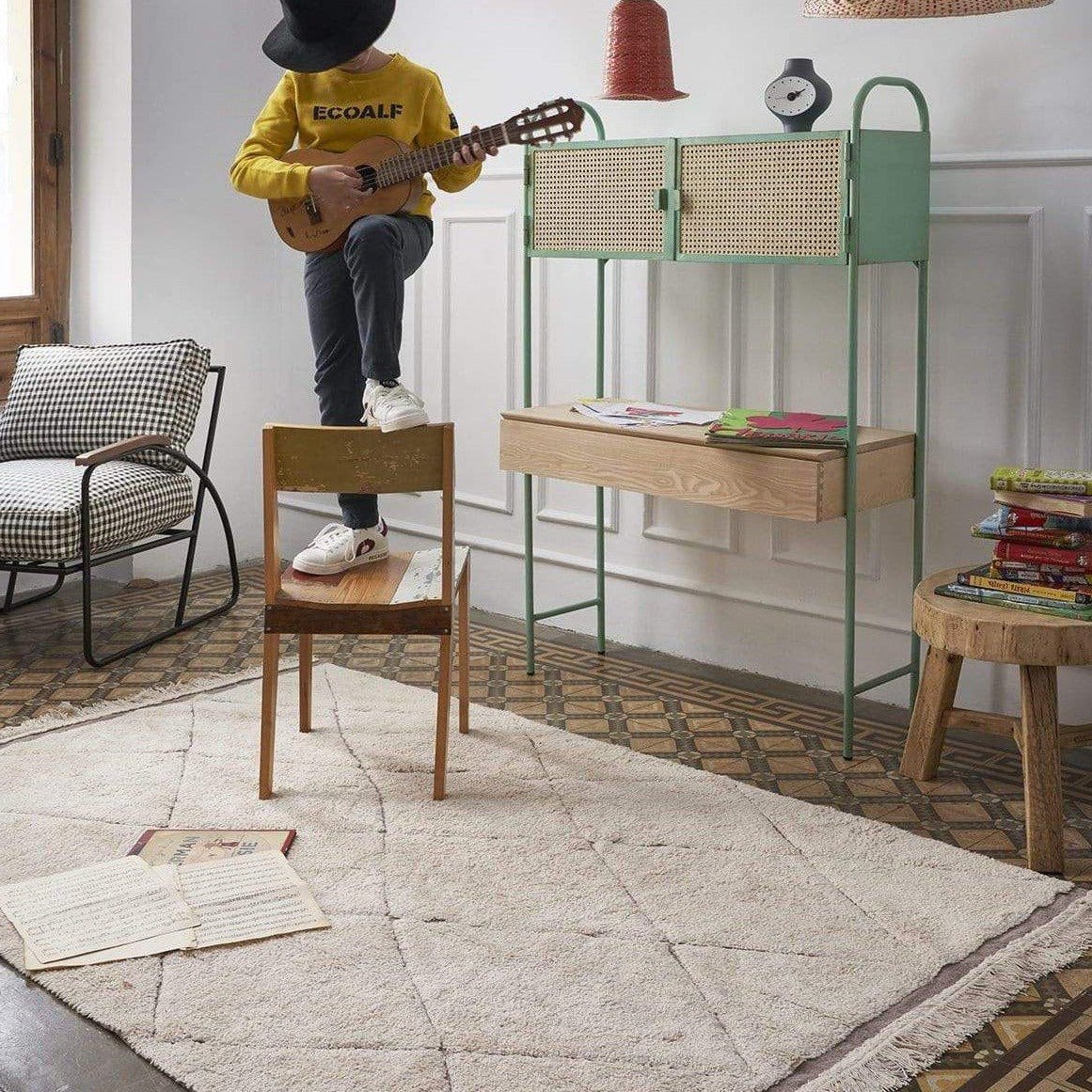 LORENA CANALS-Tapis Lavable Rugcycled Bereber 140 X 200 cm