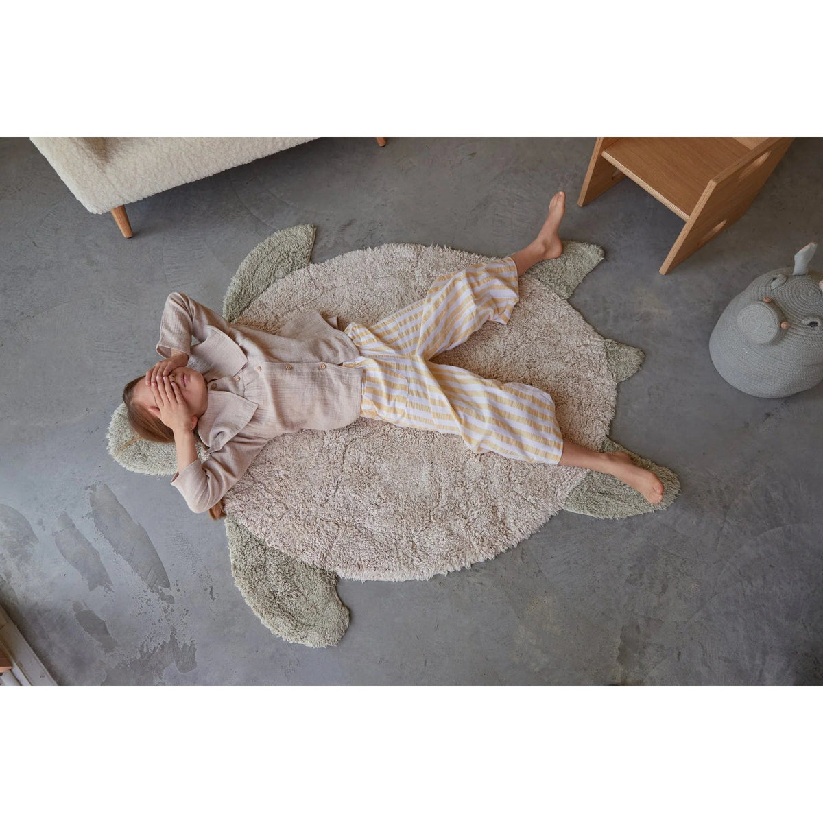 LORENA CANALS-Tapis Lavable Tortue De Mer 110 X 130 Cm