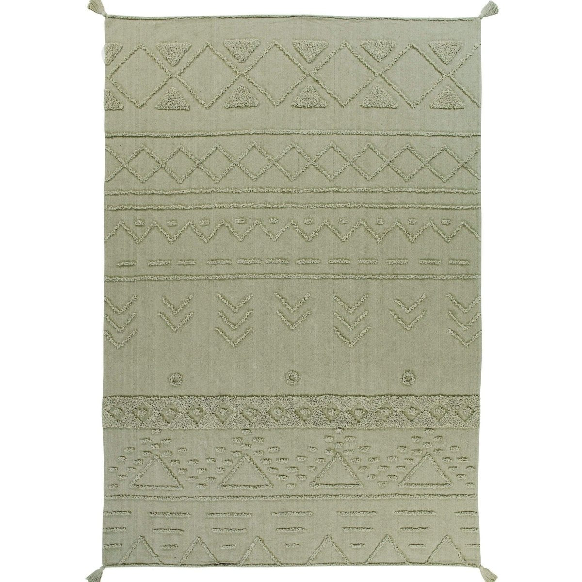 LORENA CANALS-Tapis Lavable Tribu Olive 140 X 200 cm