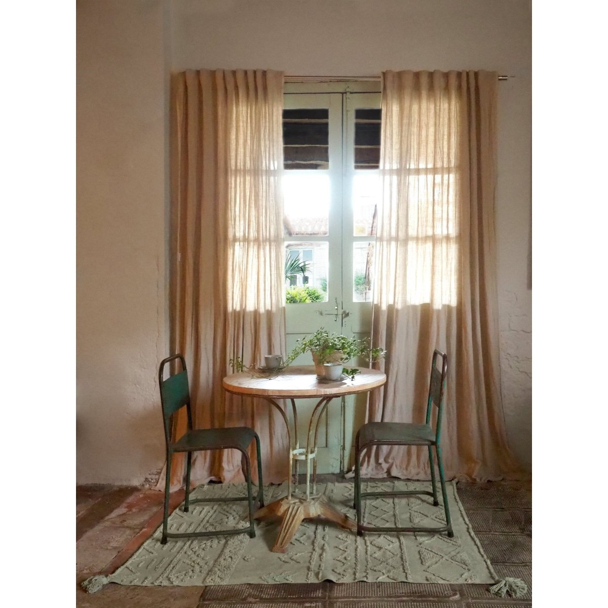 LORENA CANALS-Tapis Lavable Tribu Olive 140 X 200 cm
