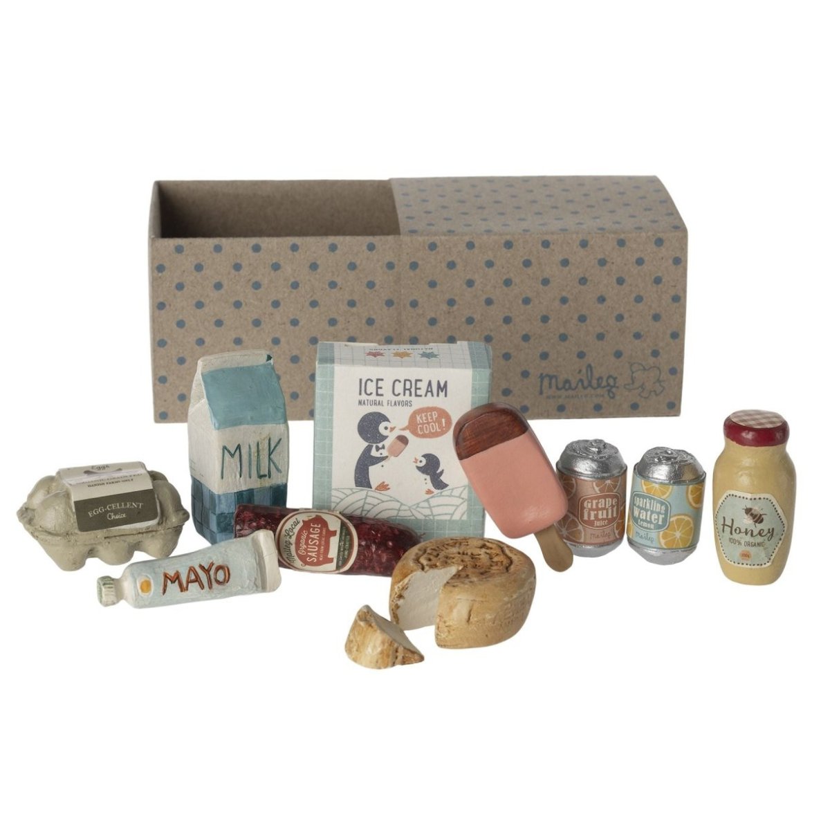 MAILEG-Boite Miniature - Retour De L'épicerie Pour Souris Maileg
