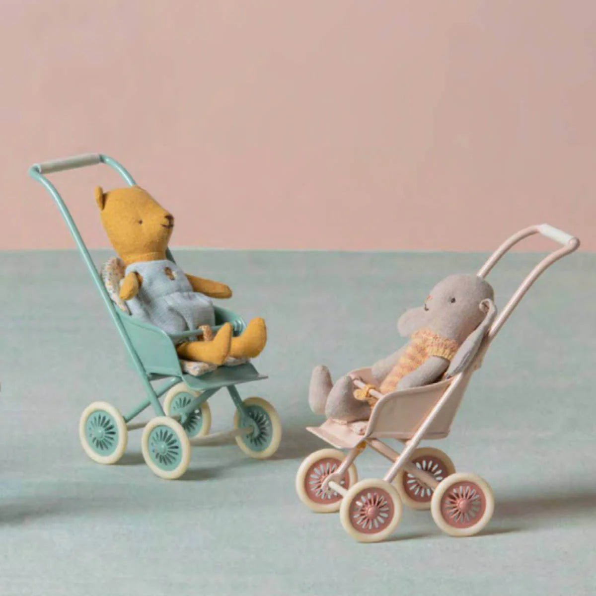 MAILEG-Poussette Pour Souris Bébé, Micro - Poudre