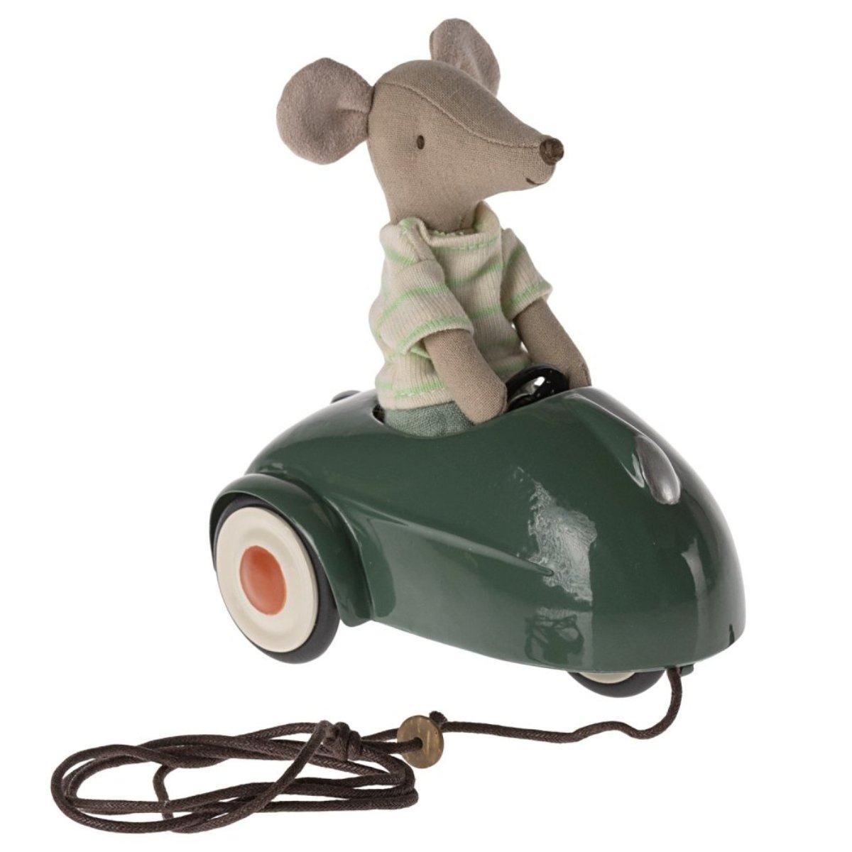 MAILEG-Voiture Souris - Vert Foncé