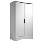 MATHY BY BOLS-Armoire 2 Portes FUSION Profiles Blanc