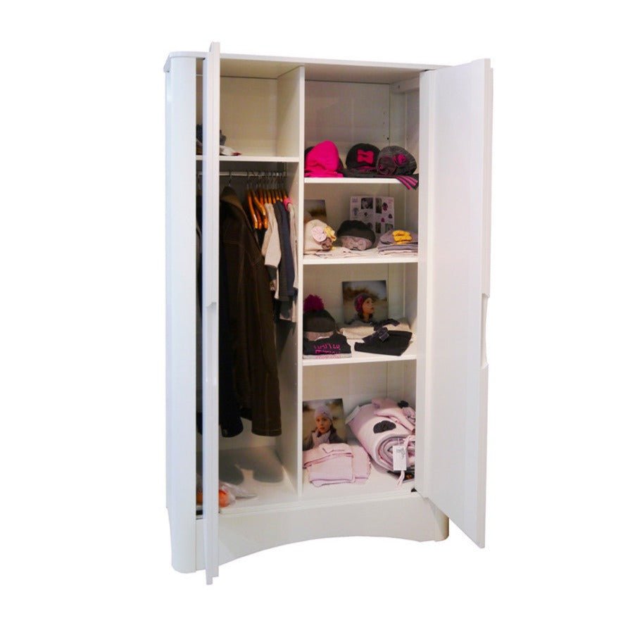 MATHY BY BOLS-Armoire 2 Portes FUSION Profiles Blanc