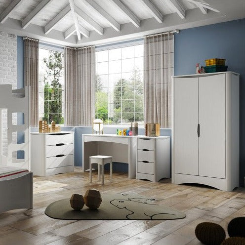 MATHY BY BOLS-Armoire 2 Portes FUSION Profiles Blanc