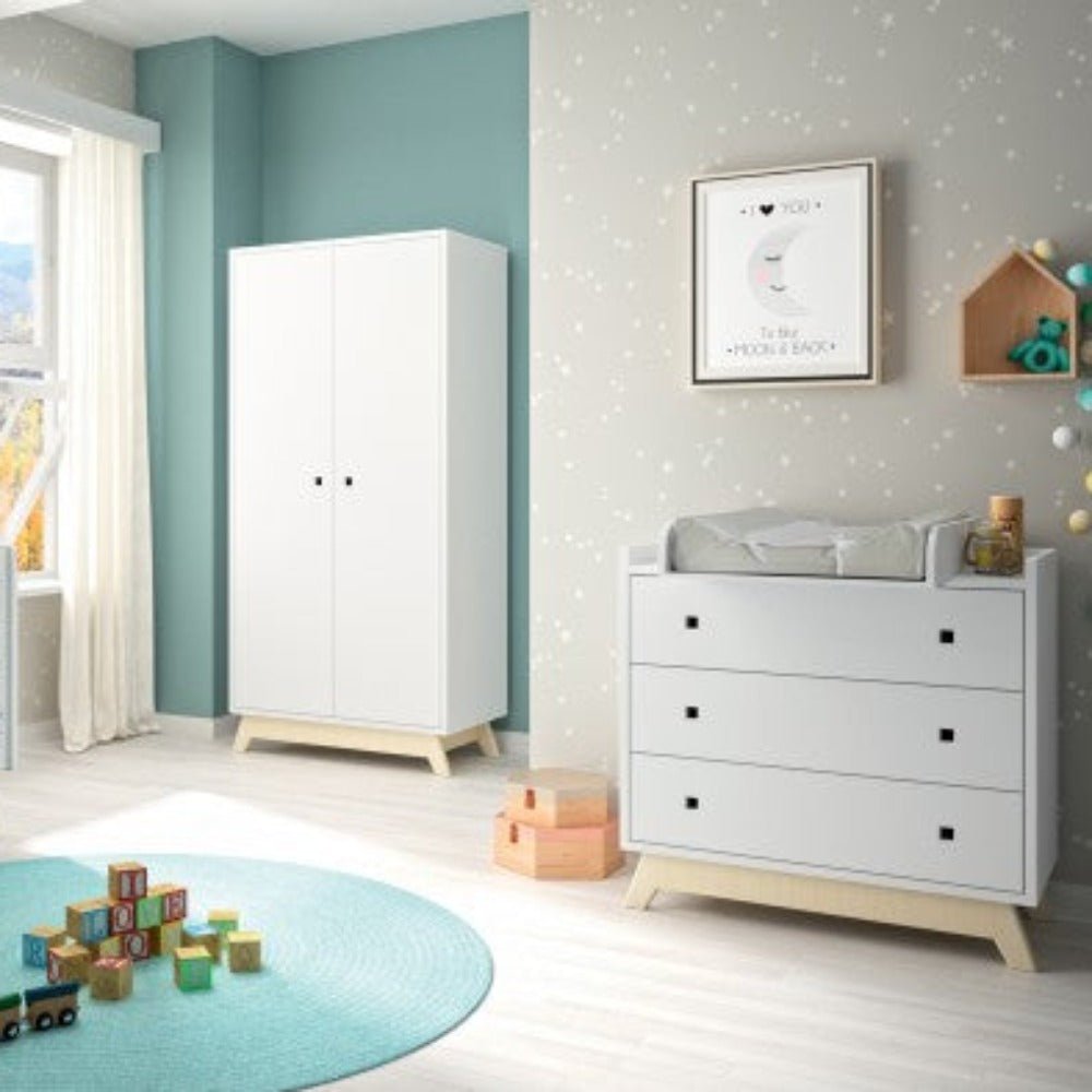 MATHY BY BOLS-Commode MADAVIN 3 Tiroirs Avec Pieds Multiplex Bouleau