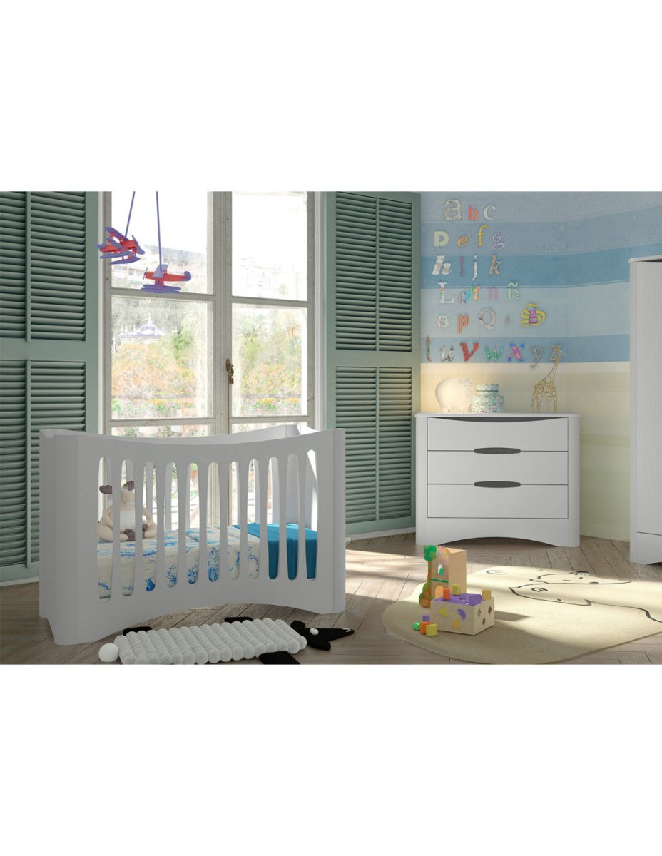 MATHY BY BOLS-Lit Bébé FUSION Blanc 60x120 cm