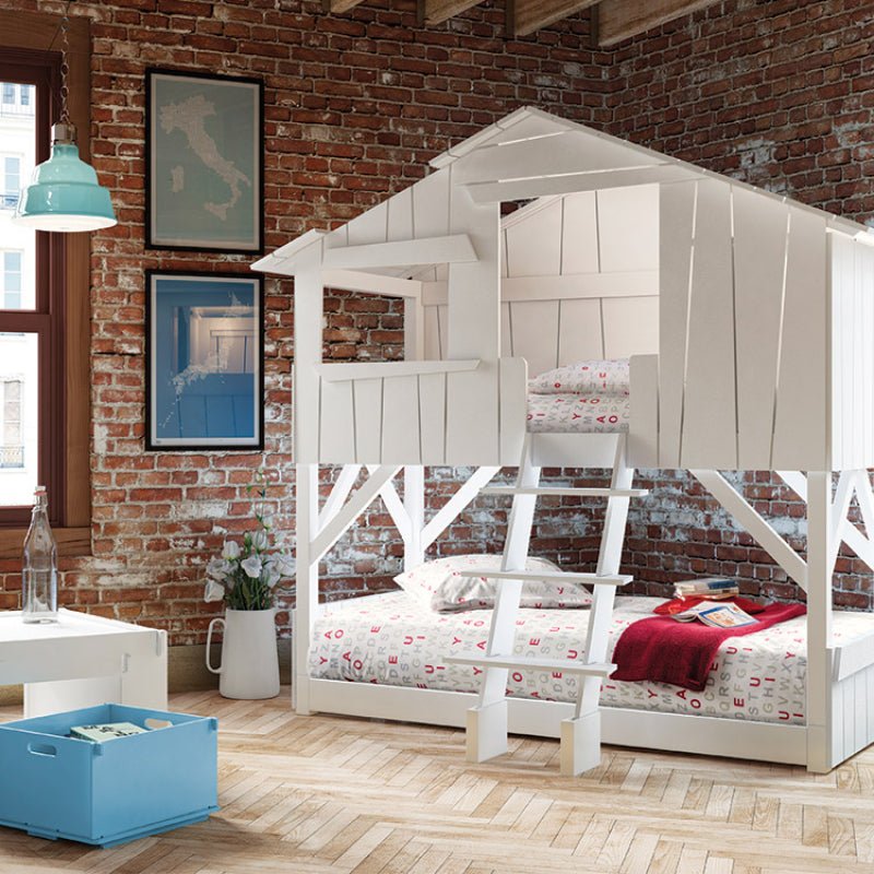 MATHY BY BOLS-Lit Cabane Superposé 90 X 190 Cm