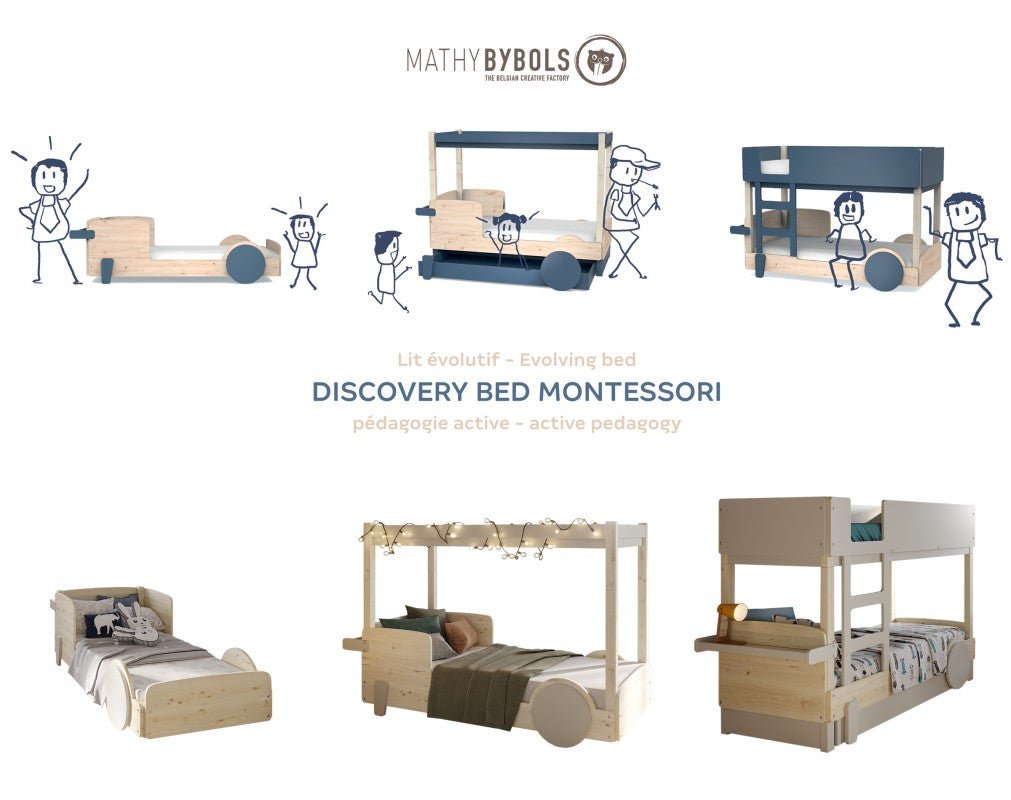 MATHY BY BOLS-Lit Simple Montessori DISCOVERY 90 X 190 Cm