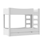 MATHY BY BOLS-Lit Superposé 162 Indissociable FUSION Profiles Blanc 90 x 190 cm