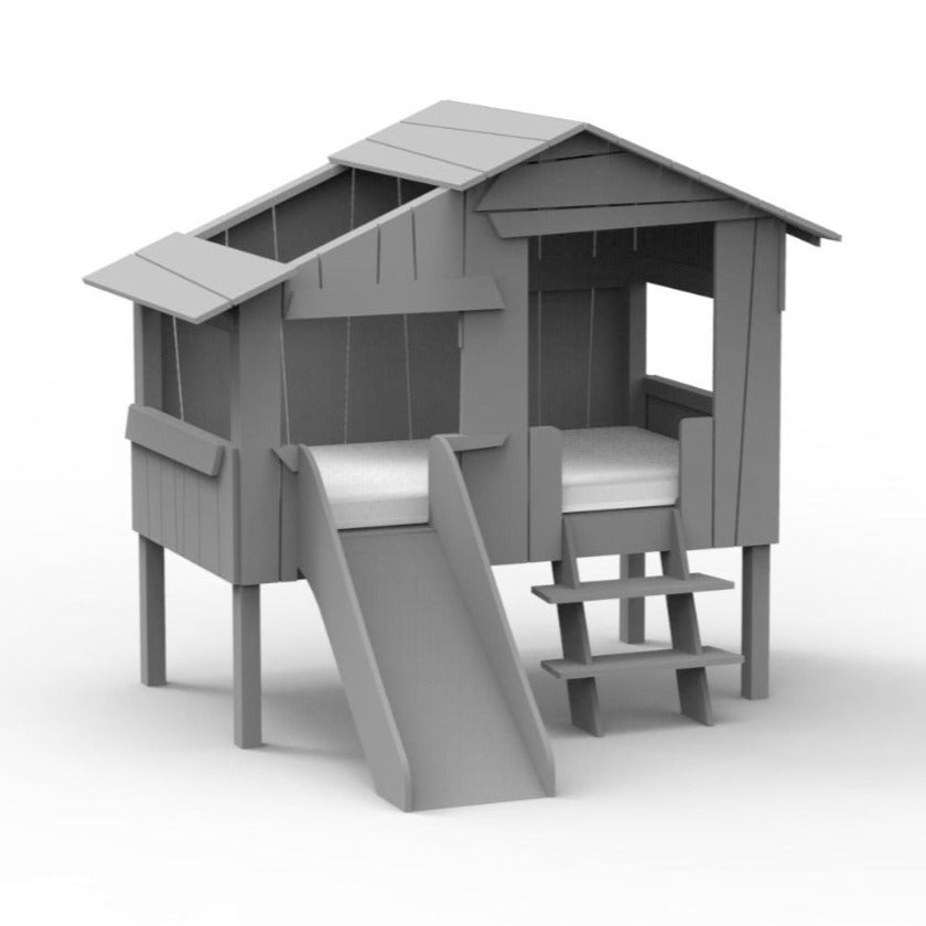 MATHY BY BOLS-Lit Cabane Mini Avec Toboggan 90x150 cm