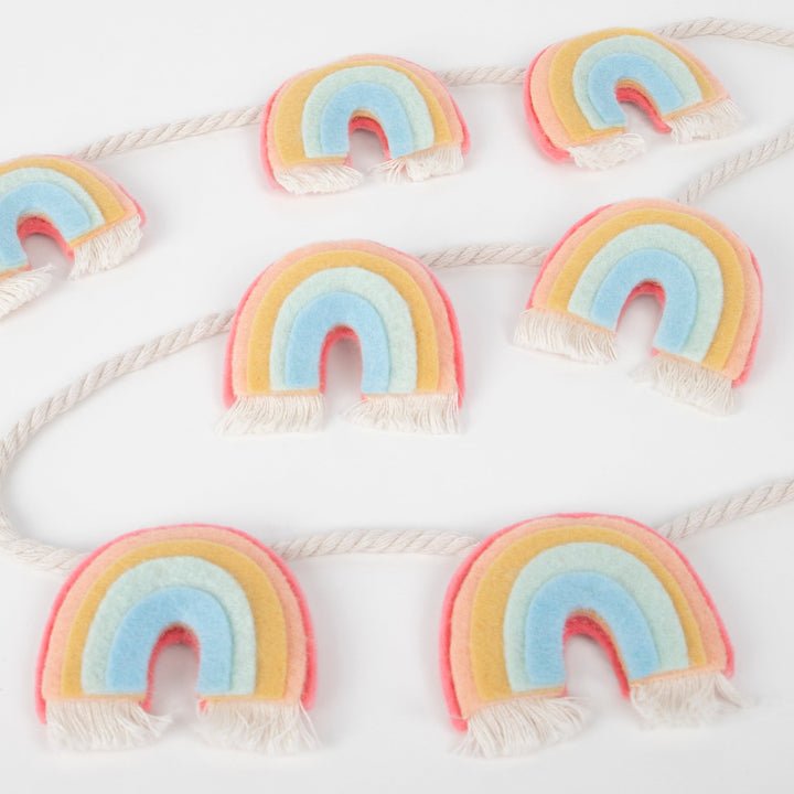 MERI MERI-Guirlande Arc-en-ciel En Feutre (1,80m)