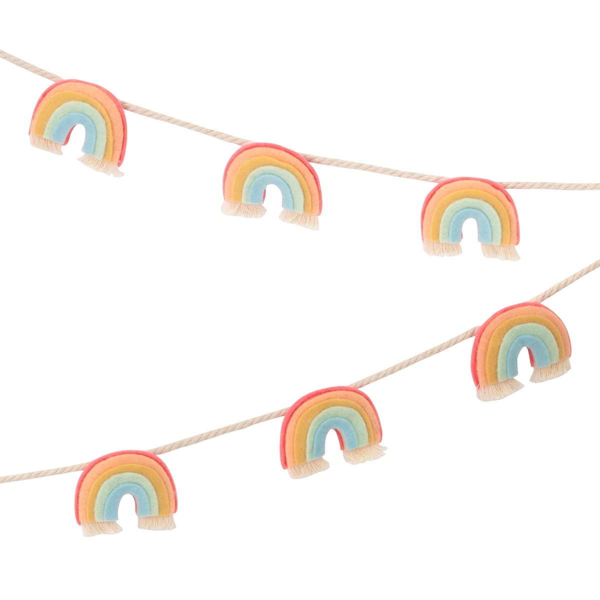 MERI MERI-Guirlande Arc-en-ciel En Feutre (1,80m)