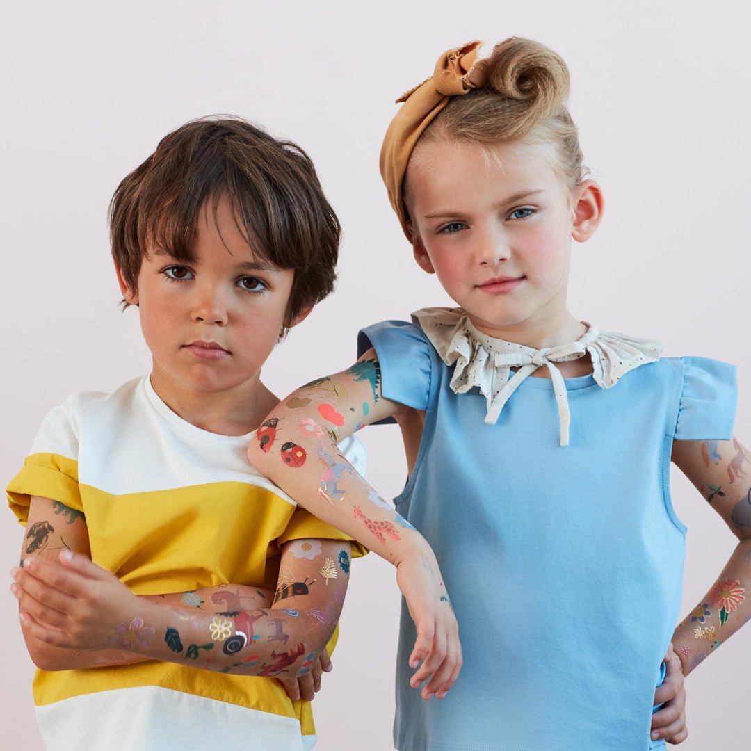 MERI MERI-Set De 2 Grandes Planches Tattoos Princesses Magiques