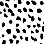 MUNKS & ME-Papier Peint Chambre Enfant à Motif Répété - À Pois Dalmatien | Noir