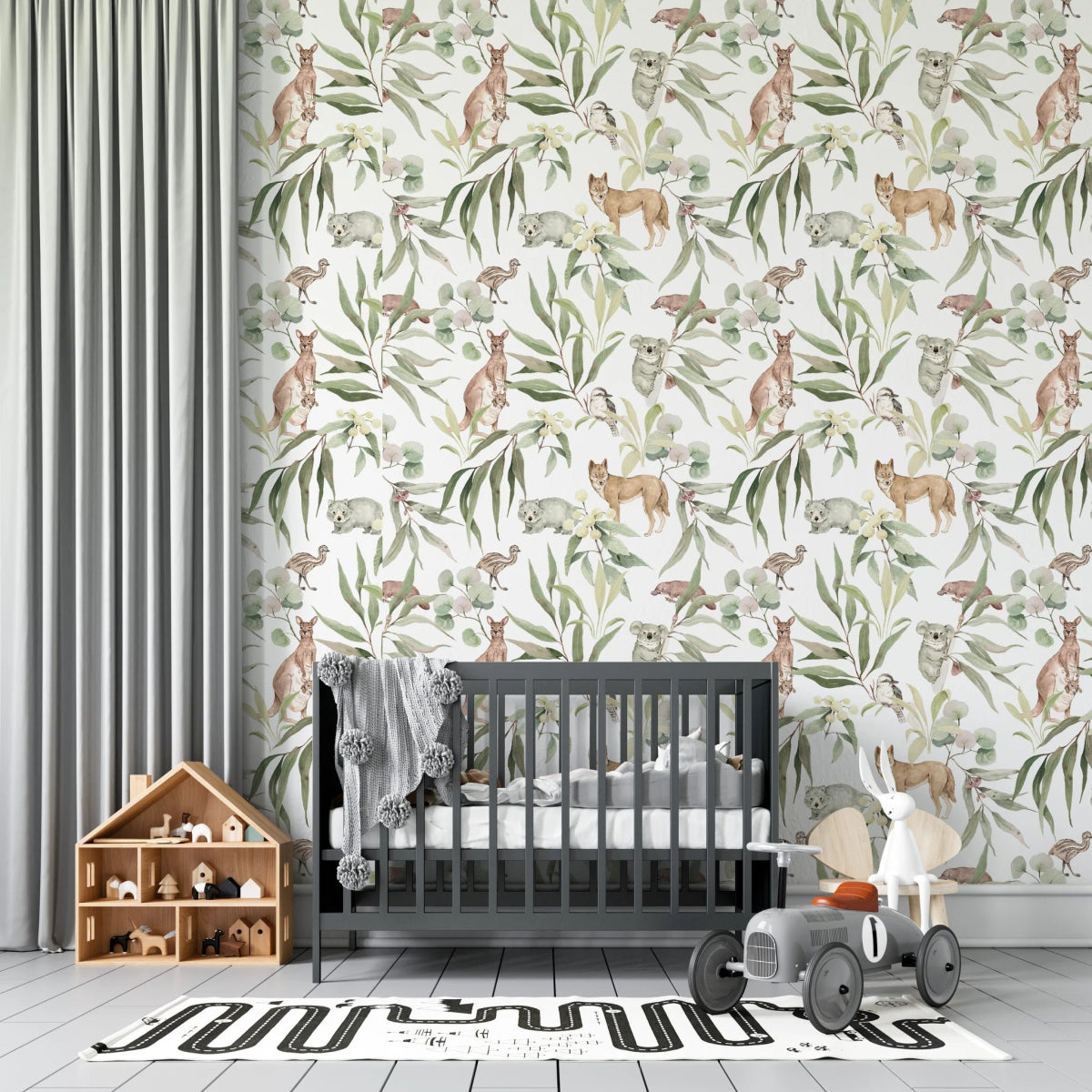 MUNKS & ME-Papier Peint Chambre Enfant à Motif Répété - Animal D'australie